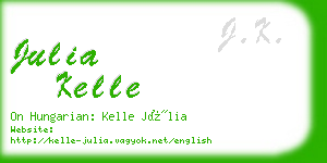 julia kelle business card